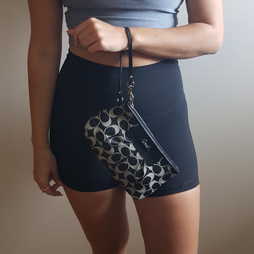 Coach Monogram Clutch